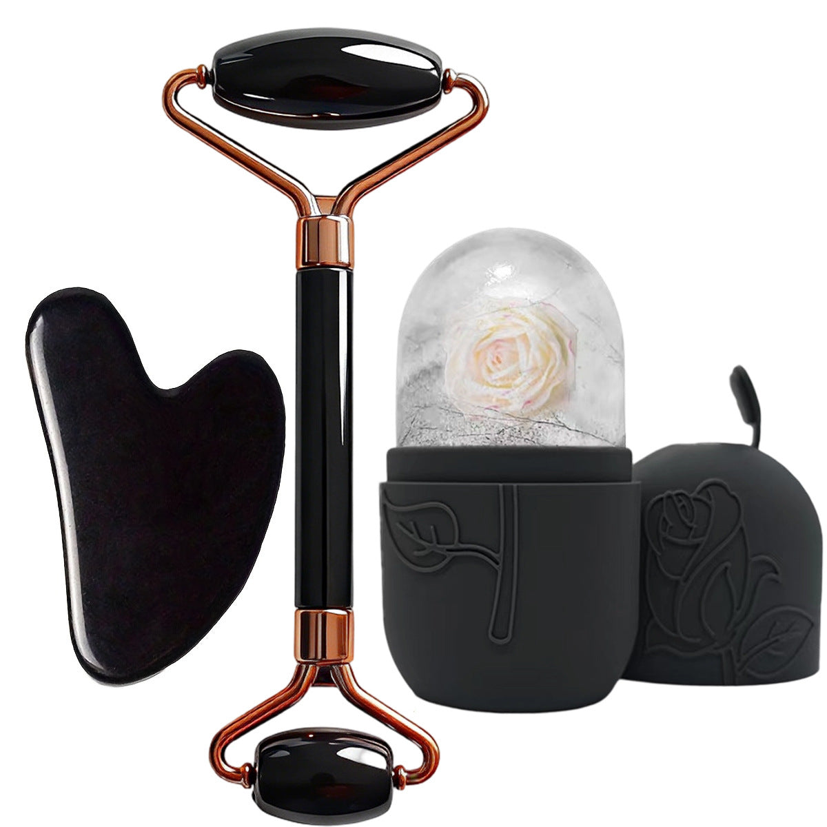 Facial Massager(Obsidian Facial Massage & Cryotherapy Set)